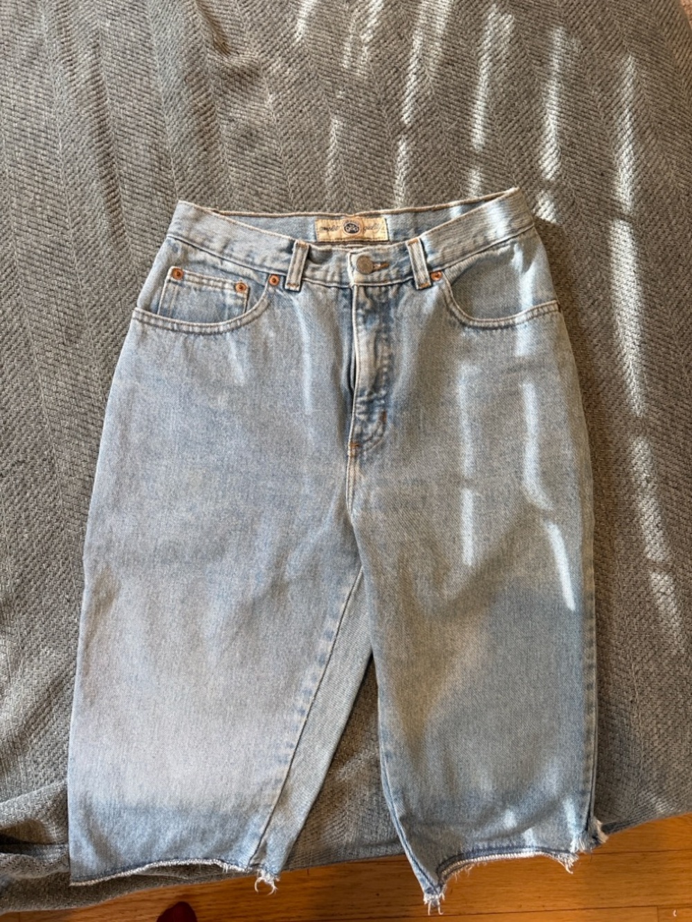 Vintage 90s GAP Work Force Denim Shorts USA Made